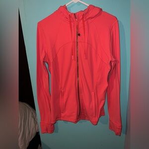 lululemon athletica Coral Pink Full‑Zip Hoodie size 12